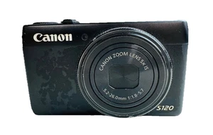 Canon S120 PowerShot Black Digital Camera – SEE DETAILS - Picture 1 of 8