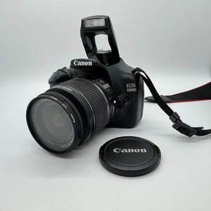 Canon EOS 1100D DSLR Digital Camera Rebel T3 18-55mm EF-S IS 12.2MP TESTED - Picture 1 of 20