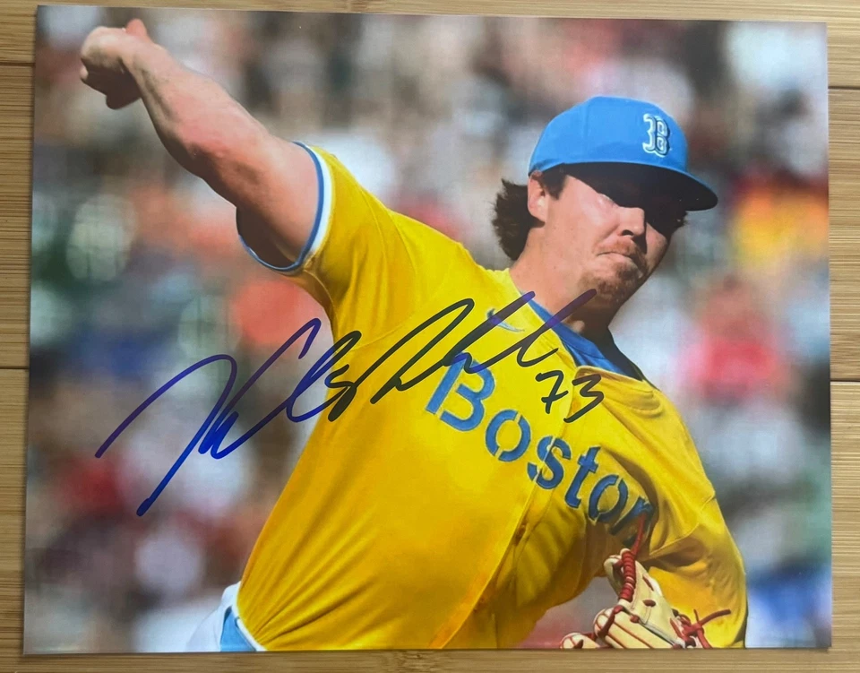 FOTO 8X10 DE BÉISBOL FIRMADA AUTOGRAFIADA POR HUNTER DOBBINS RED SOX Star Rookie Foto 1 de 1