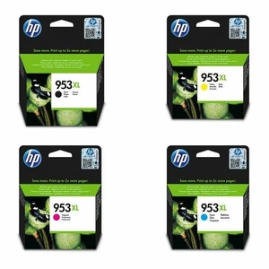 Lotto cartucce inchiostro originali HP 953XL nero/ciano/magenta/giallo HP OfficeJet - Foto 1 di 3