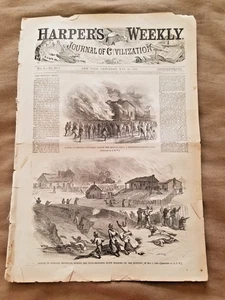 Black History - MEMPHIS RIOTS OF 1866Harper's Weekly May 26, 1866  Complete - Picture 1 of 4