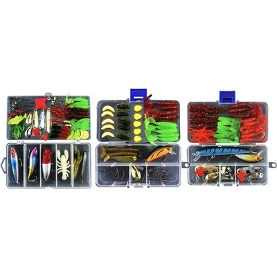 Fischfisch Köder Köder Zubehör 38/54/78pcs Angehen Jahreszeit Künstlich - Bild 1 von 4