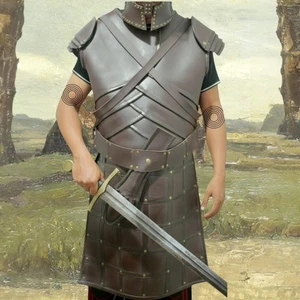 Finan inspiriert Wikinger Echtleder - Mittelalter Cosplay Kostüm Das letzte Königreich - Bild 1 von 5