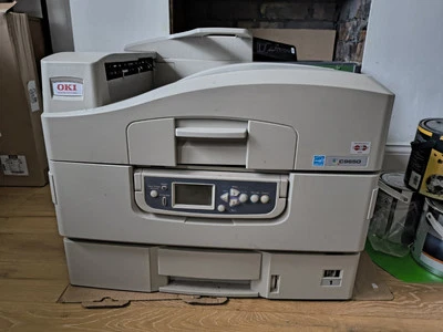 oki c9650 printer for parts - could be fixed? - Image 1 of 4