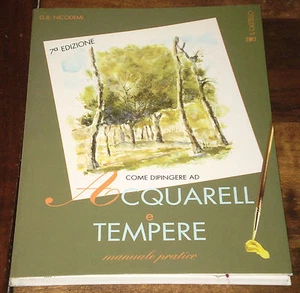 ACQUARELLI E TEMPERE Come Dipingere Nicodemi 7° edizione IL CASTELLO 1998 - Picture 1 of 1