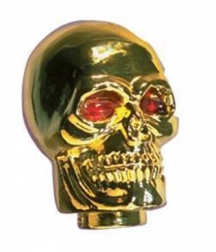 Perilla de cambio de calavera Red-Line Quest color dorado con ojos rojos. Nuevo en Pack. *Bonito Foto 1 de 1