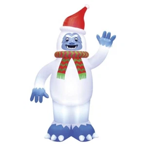 20' LED Riesen Yeti mit Weihnachtsmütze Weihnachten Aufblasbar Spaß Ferienhaus Rasen Dekor - Bild 1 von 13