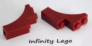 10 LEGO Dark Red Arch Brick 1 x 3 x 3 Curved (13965) - 10 Pieces - Foto 1 di 1