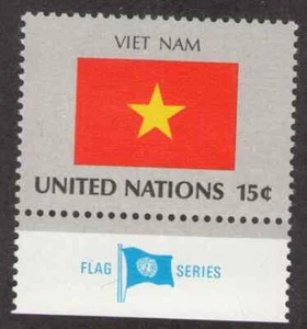 UN. 328. 15c. Flag of  Viet Nam. Inscription Single. Mint. NH. 1980 - Picture 1 of 1