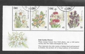 Juego de flores de jardín de Irlanda 1990 fino usado 781b panel folleto - Imagen 1 de 1