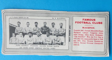 BLACKPOOL 1962-63 TY PHOO TEA CARD 1st SERIES No 3