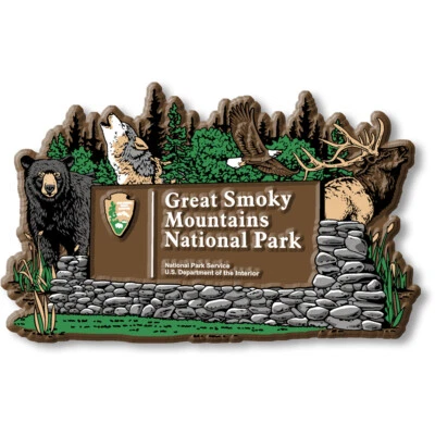 CLASSIC MAGNETS MADE WITH PRIDE IN THE USA Great Smoky Mountains National Park Sign Magnet by Classic Magnets