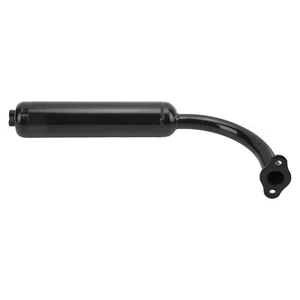 Motor Bikes Muffler Exhaust Pipe Black For 2 Stroke 49cc 60cc 66cc 80cc Engi MER - Picture 1 of 24