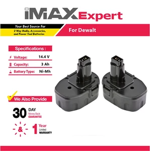 2x 14.4V 3Ah NiMh battery for DeWalt DW9094 DW9091 DC9091 DE9038 DE9091 - Picture 1 of 5