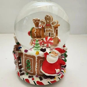 Christmas Musical Snow Globe Santa Snow Globe, Gingermint by Cracker Barrel - Picture 1 of 7