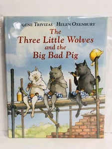 The Three Little Wolves and The Big Bad Pig Eugene Trivizas 1st Ed., Hardcover - Picture 1 of 5