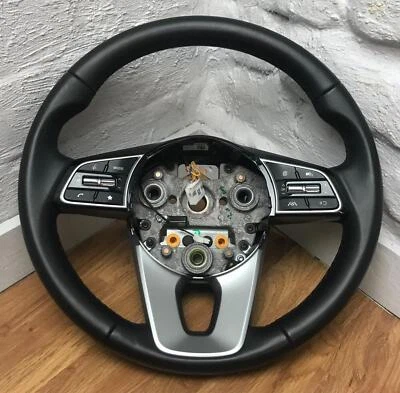 Genuine Kia Ceed MK3 MFSW black leather steering wheel with switches.  16A - Image 1 of 4