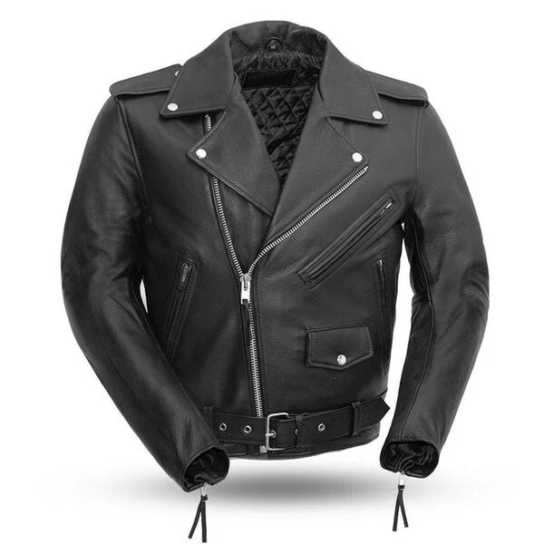 Men' Genuine Leather Jacket Lambskin  - Image 1 of 4