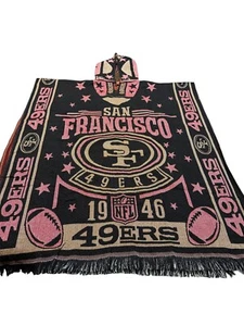 Hooded 49ers Poncho Gabán Con Gorro - Picture 1 of 2