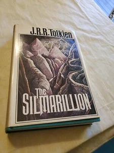 The Silmarillion, 1977, 1st ed, 1st printing, 1st state, JRR Tolkien, HCDJ (map) - Imagen 1 de 9