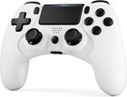Clevo Controllers For Ps4, Wireless Game Controller | White (New)