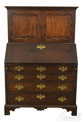 F54305EC: KITTINGER CW-1 Colonial Williamsburg Mahogany Secretary Desk - Image 1 of 4
