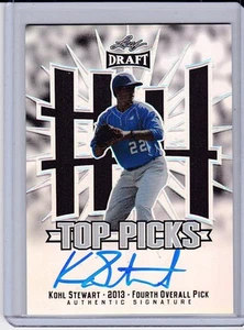 KOHL STEWART 2013 LEAF METAL DRAFT TOP PICKS AUTO - Picture 1 of 1