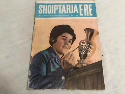 ALBANIA MAGAZINE SHQIPTARJA E RE 1 / 1971 COMMUNIST ERA NEW ALBANIA SOCIALISM - Image 1 of 4