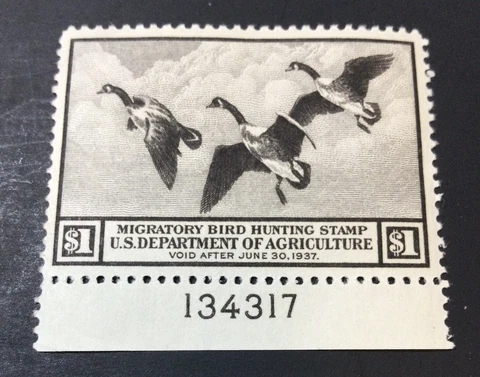 US Scott RW3 Migratory Duck Stamp (1936) MH VF Cover
