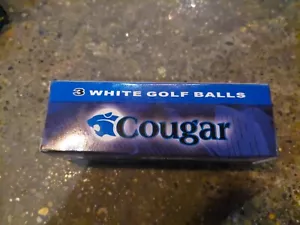 3 Pack Cougar Titanium Distance White Golf Balls Brand New - Picture 1 of 5