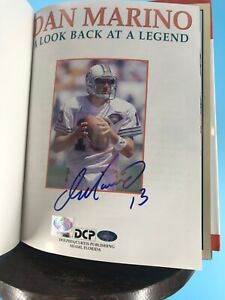 Dan MarIno Signed A Look Back At A Legend Book Mounted Memories Authenticated