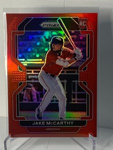 2022 Prizm - Jake McCarthy Rookie #47 - Red Parallel 