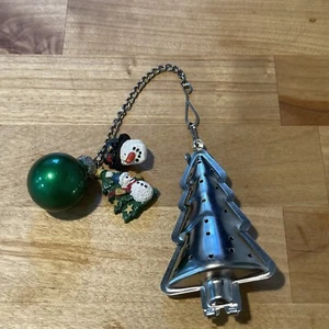 Christmas Tree Tea Infuser For Herbal Tea  4”Inch Chain New Custom Made VTG - Picture 1 of 12