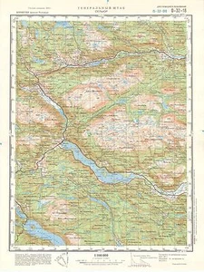 Mapas topográficos militares soviéticos rusos - SELJORD (Noruega) 1:100 000, edición 1977 - Imagen 1 de 4