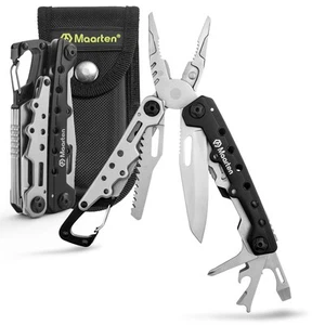 Lightweight Multitool Pliers, 11 in 1 Suspension Multi-Plier with Carabiner, ... - Picture 1 of 9