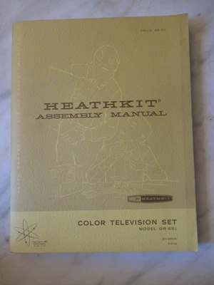 JUEGO DE TELEVISIÓN A COLOR HEATHKIT GR-681 MANUAL - ORIGINAL Foto 1 de 4