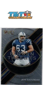 Jeff Saturday 2021 Panini Select Hidden Talents #HT-22 Indianapolis Colts 57 - Picture 1 of 1
