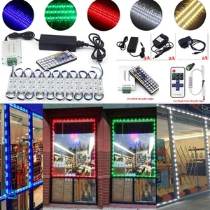 5050 SMD LED Module Light Storefront Window Signage Display +Remote +Power Kits - Picture 1 of 25