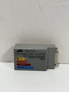 Allied Telesis CentreCom 210TS Twisted Pair Transceiver IEEE 802.3 10 Base-T MAU - Picture 1 of 6