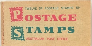 1966 Postage Stamps booklet 5/- (1x 5d) & WAX leaves B67.J.d. T edition G8 - Foto 1 di 7