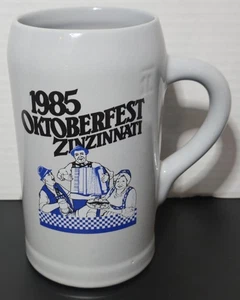 Birra Oktoberfest 1985 Zinzinnati Stein Cincinnati Oktoberfest 71/2” alta ottima - Foto 1 di 6