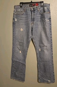 Quiksilver Reese FORBES Straight Y2K Denim Jeans Skate VINTAGE Uomo 34x32 - Foto 1 di 8
