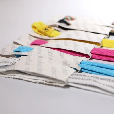 Adidas Adicolor Shoelaces Rare Trainer Sneaker Laces with Logo - Image 1 of 4