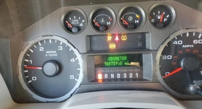 F350 Super Duty 2009 equipo original velocímetro calibre grupo Ford 168 k millas Foto 1 de 4