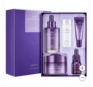 Missha Time Revolution Riparazione Notturna, Set Speciale 5 Pezzi - Nuovo con Scatola - Foto 1 di 1