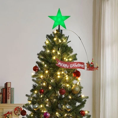 Mr. Christmas 21.75" Grinch Animated Tree Topper