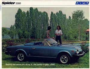 Catalogue Brochure Fiat (124) 2000 Spider 09/1978 USA - Picture 1 of 2