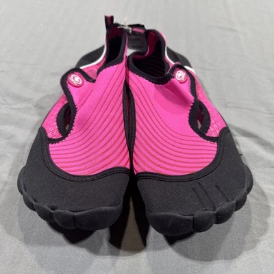 Athletic Works Women’s Water Shoes Size 11 Pink Black Aqua Swim Beach Slip-On - Image 1 of 4