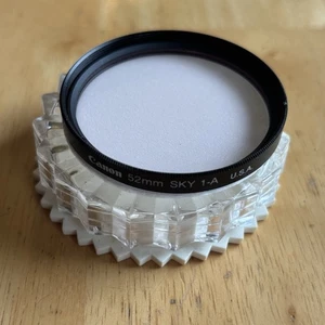 Vintage Canon SKY 1-A 52mm USA Clear Camera Lens Filter - Picture 1 of 3