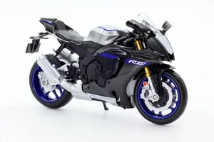 Doyusha Diecast Motorcycle 1/12 2022 Yamaha YZF-R1M Black Finished Product - Picture 1 of 4